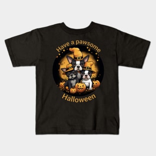 Pawsome Halloween Kids T-Shirt
